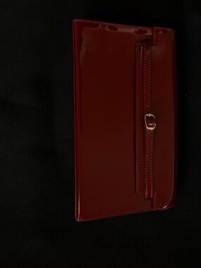 Verafied New York Dark Cherry patent leather Shoulder Bag